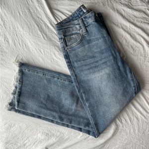 High waisted jeans